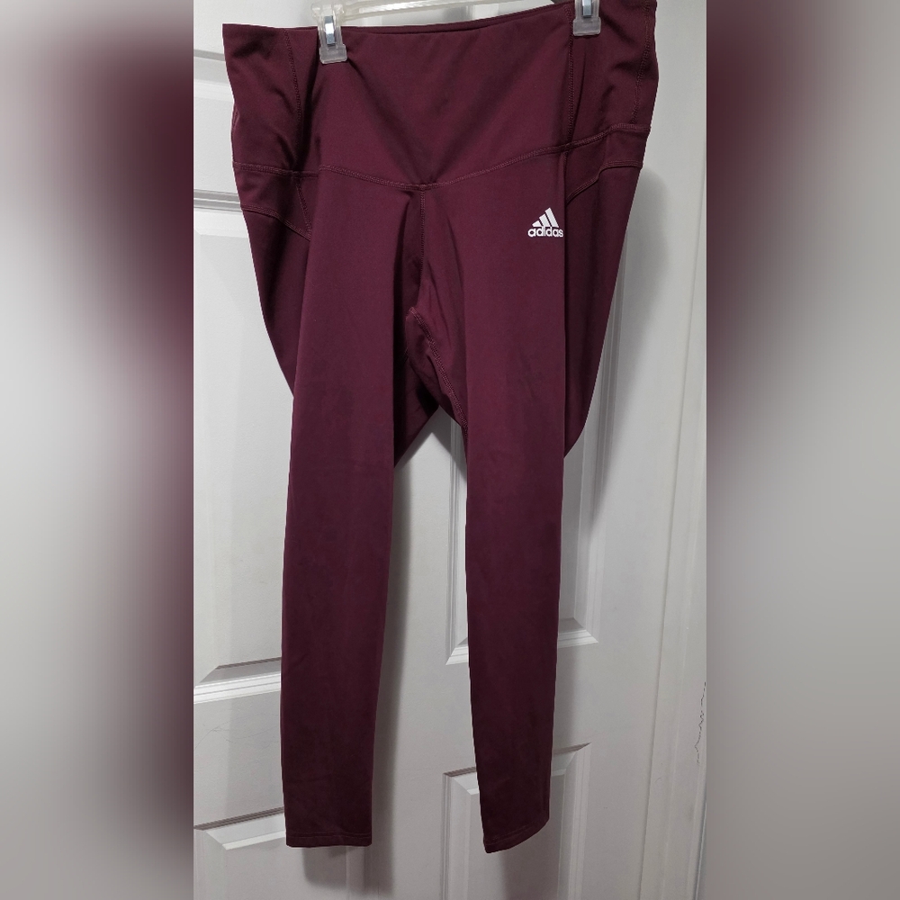 Adidas Women's Maroon Leggings